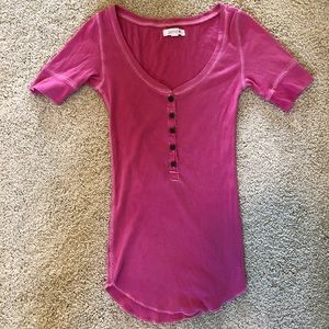 Aerie pink stretchy top size xs